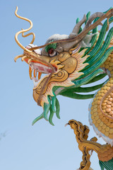 golden dragon statue