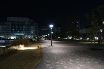 東京の街の夜景　