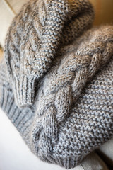 Knitting concept in interior