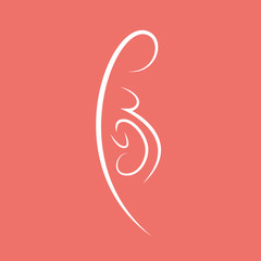 Maternité-fond living coral