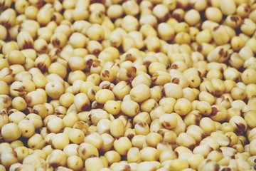 Heap of  Peeled peanuts background