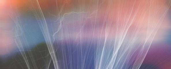 Network technology concept blurred abstract gradient background