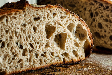 fresh sourdough bread