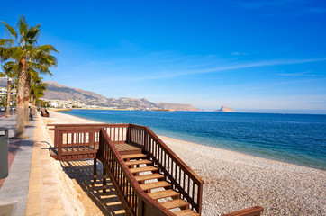 Altea Cap Blanc beach playa Albir Alicante
