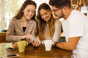 Friends at the cafe