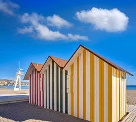 Naklejka premium Campello of Alicante Carrer la Mar beach