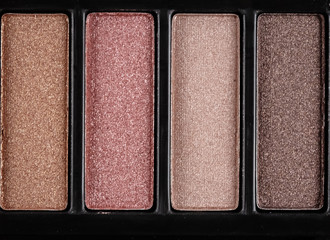 Fototapeta premium Eyeshadow color palette,giltter and glamour tone