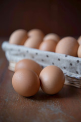 Eggs in basket