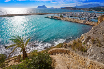 Moraira beach Portitxolet in Alicante