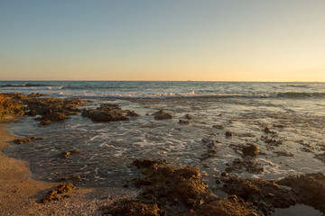 Sunset in the renega of Oropesa del Mar