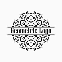 Luxury antique art deco monochrome hipster minimal geometric vintage linear vector frame , border , label, logo