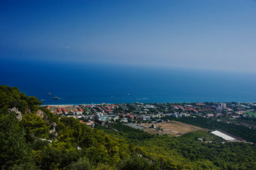kemer view from the mountains