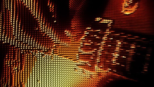 Playing a Gold Particles Guitar Abstract Motion Background V2