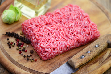 Hackfleisch Öl
