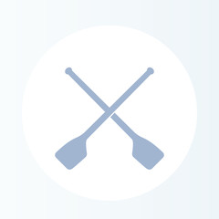 Oars, rowing icon
