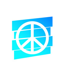 peace sign, vector poster design