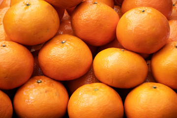 Lots of Chinese orange as for Chinese New Year fruit background.