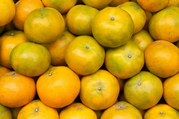 Lots of Chinese orange as for Chinese New Year fruit background.
