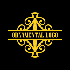 Luxury antique art deco monochrome hipster minimal geometric vintage linear vector frame , border , label, logo