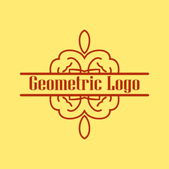 Luxury antique art deco monochrome hipster minimal geometric vintage linear vector frame , border , label, logo