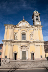 Fototapeta na wymiar St. Stephen's church, Canzo, Italy