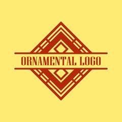 Luxury antique art deco monochrome hipster minimal geometric vintage linear vector frame , border , label, logo