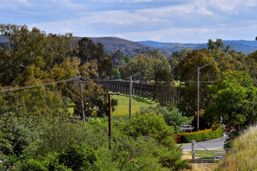 Australia, NSW, Gundagai, historic bridge