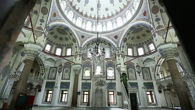 Istanbul Ottoman Gazi Ahmet Pasa Mosque Doors Interior
