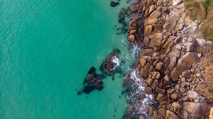 Beautiful aerial view of the coast