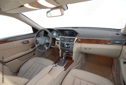 dashboard of a modern car