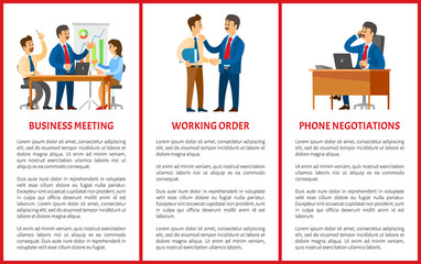 Business meeting, Working Order Phone Negotiations