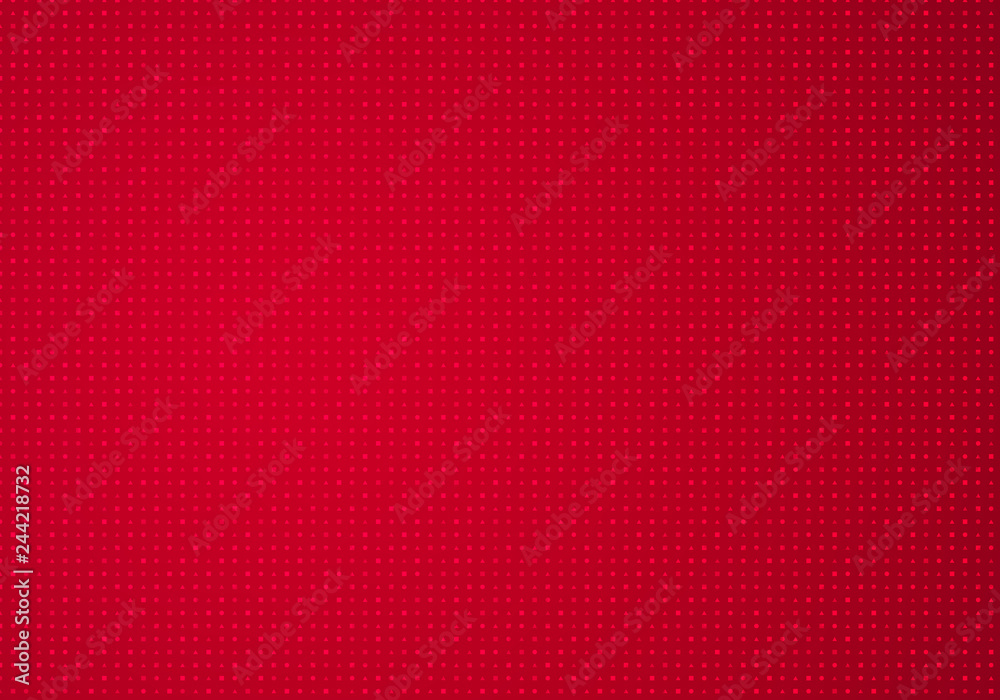 Poster Bright Ruby Horizontal Vector Background with Geometric Pattern. Red Texture.