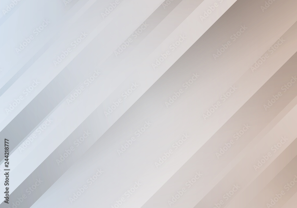 Fototapete Abstract White Background with Stripes. Vector Minimal Banner.