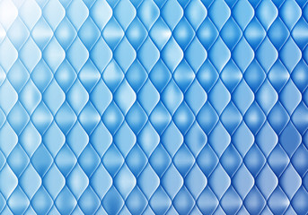 Abstract Blue Background with Gloss and Sleek Scale. Vector Tile Pattern.