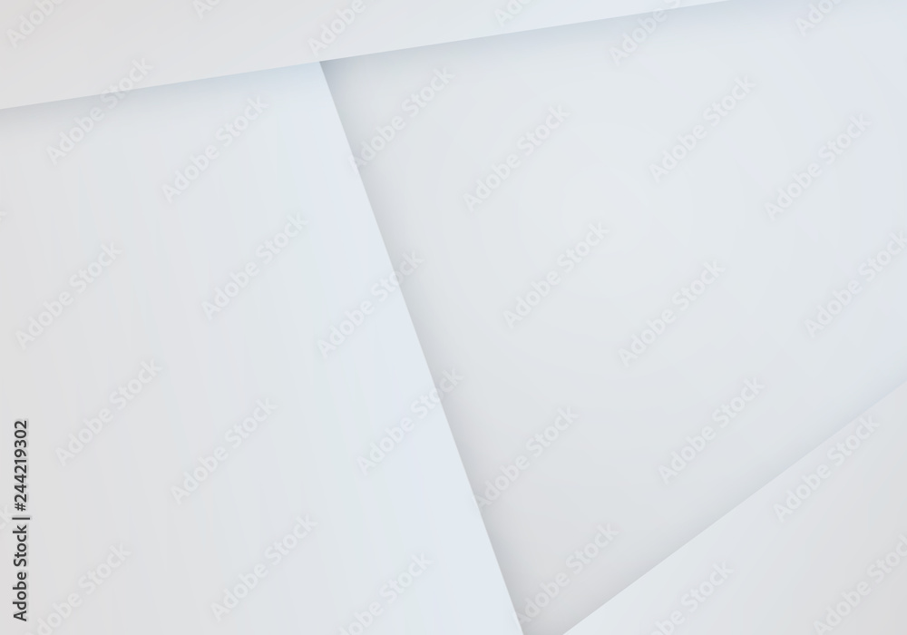 Poster minimal white paper background. vector geometric blank bg