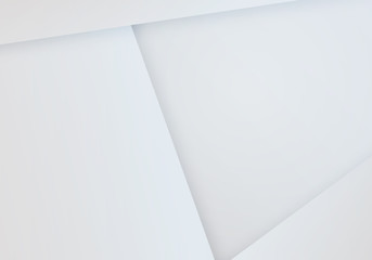 Minimal White Paper Background. Vector Geometric Blank Bg