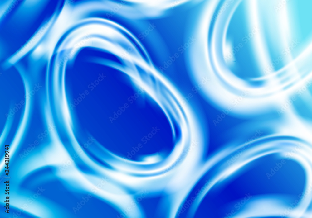 Poster azure glowing water surface pattern. vector sea ripple.