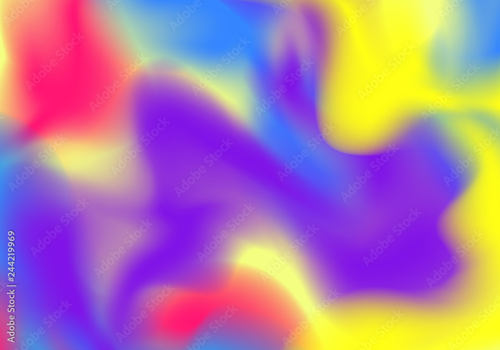 Poster bright colorful banner with fluid watercolor flow. abstract holi paint splashes texture. rainbow col