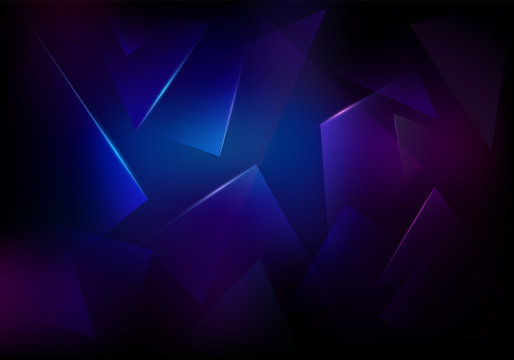 Vector Broken Glass Dark Purple and Blue Background