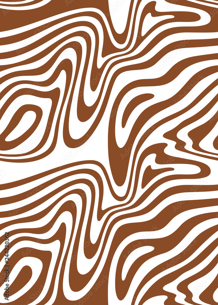 Poster vector seamless pattern with flowing milk chocolate. creative food background for packaging design a