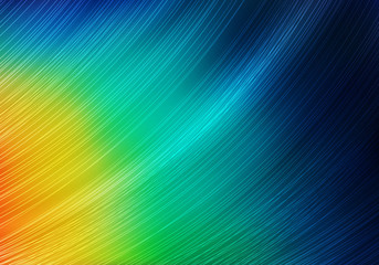 Abstract Colorful Background with Lines and Gradient. Bright Vector Minimalist Texture. Feather of ExoticTropical Bird.