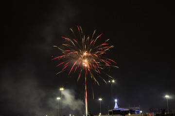 fireworks in the sky