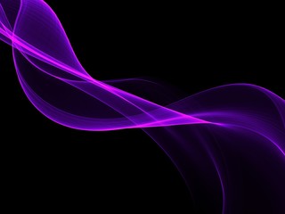 Abstract shiny color violet wave design element