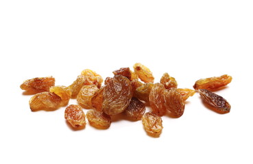 Raisins isolated on white background
