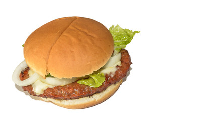 Hamburger isoliert auf weiss