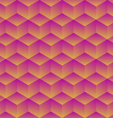 Obraz premium Abstract 3d geometric background with cubes. Vector illustration