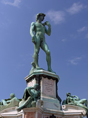 Obraz premium Statue of Michelangelo's David, Florence, Italy