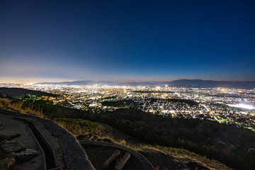 《絶景》大文字から眺める京都市内の夜景