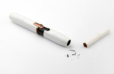 electronic smoke device white background nobody 