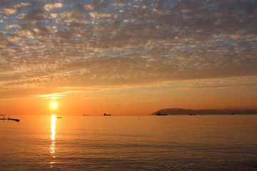 Obraz premium sunset over sea